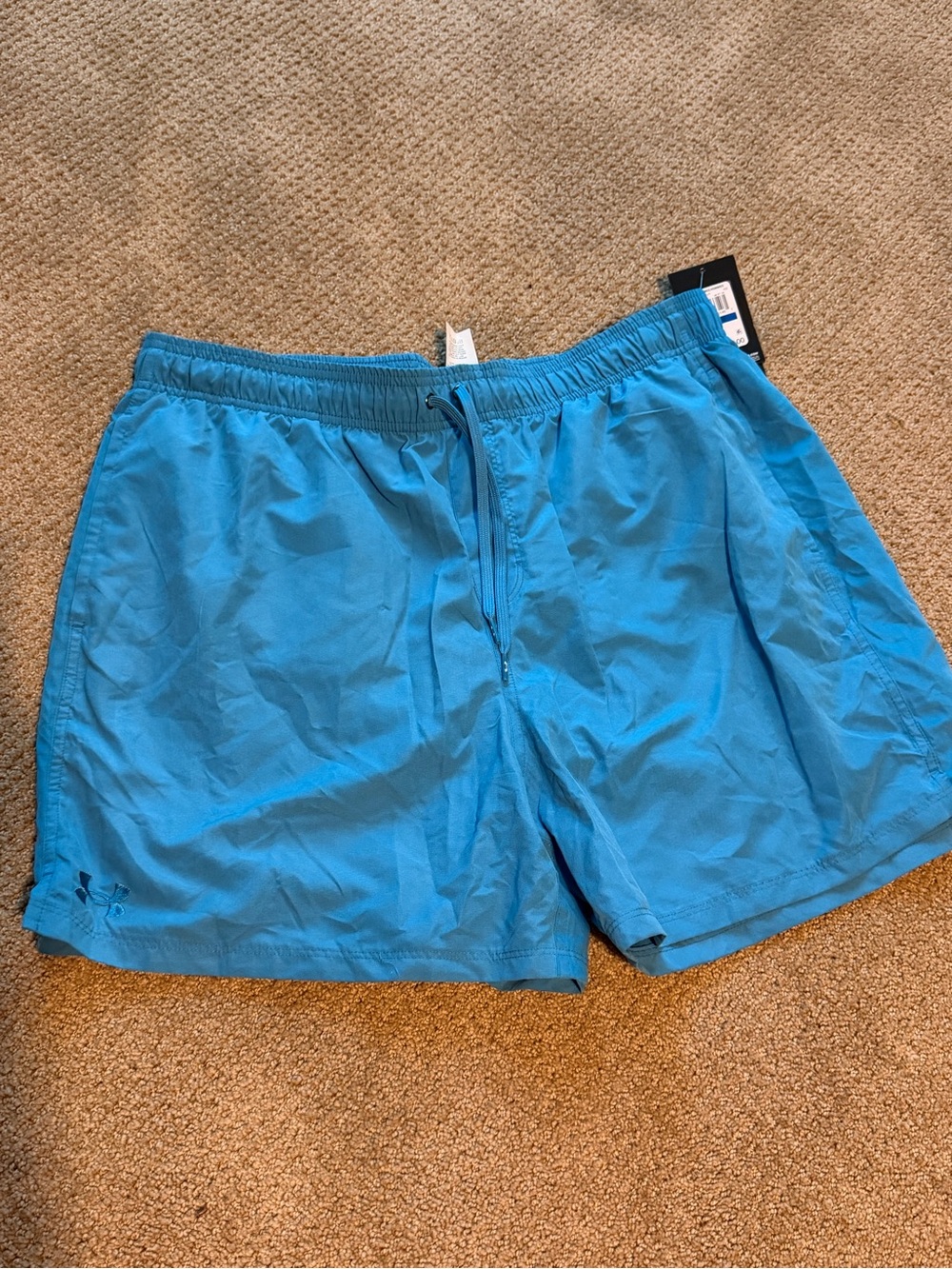 Under Armour Men's Aqua Blue Swim Trunks